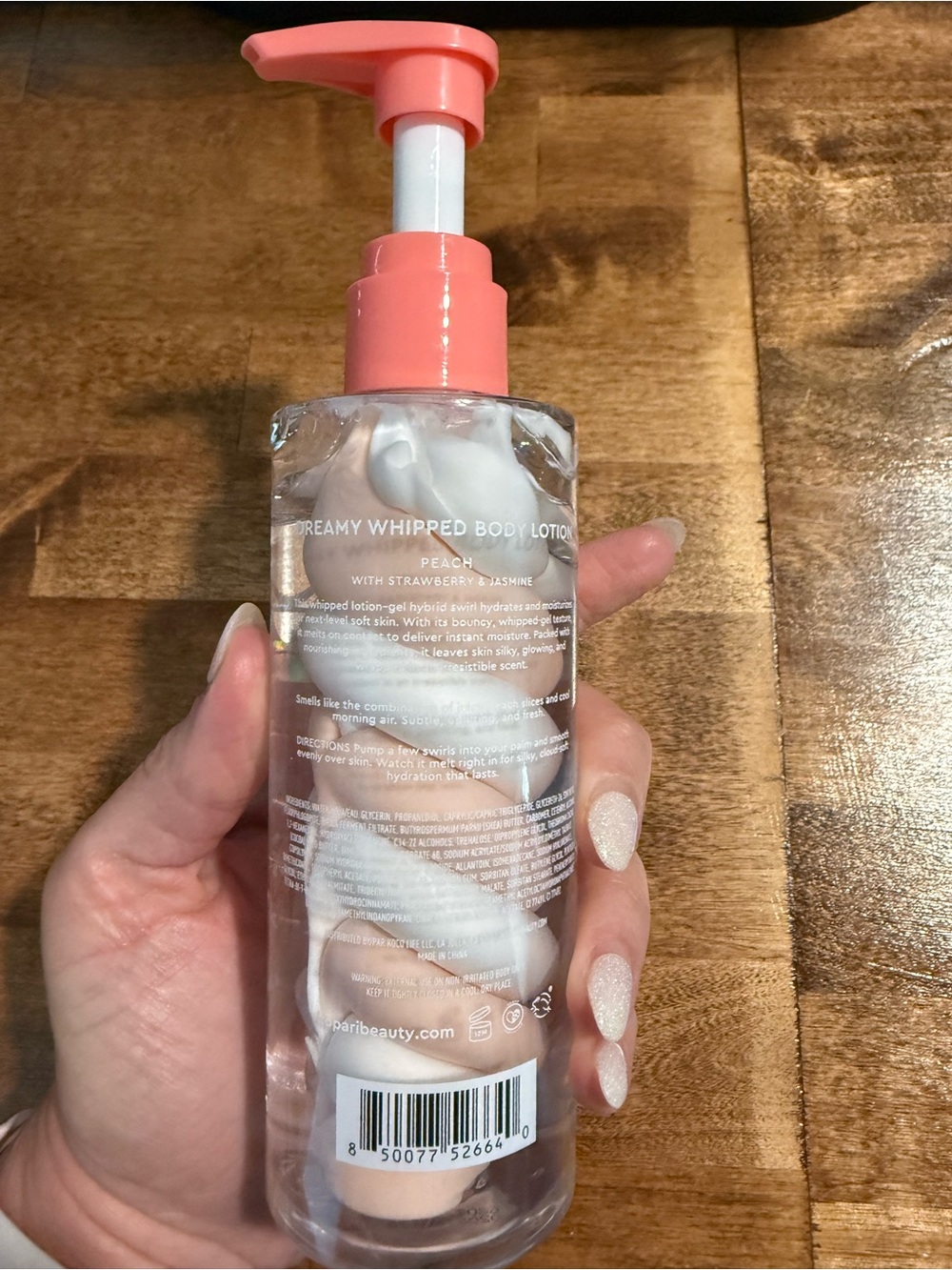 Kopari Paradiso Cloud Swirl Body Lotion — Pink & White - Picture 3 of 3